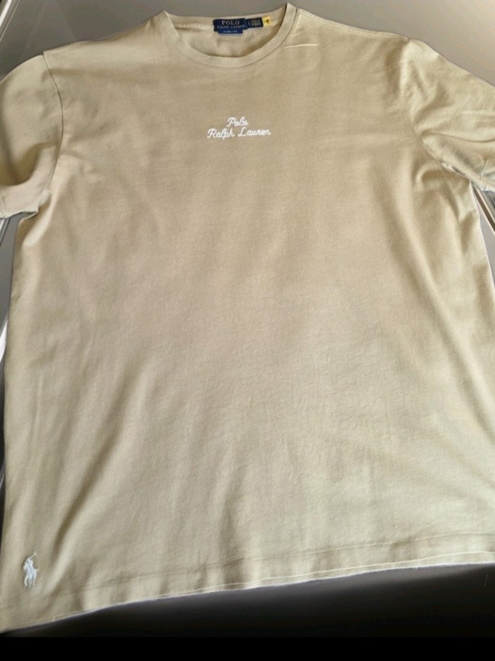 Polo by Ralph Lauren Kids' Beige Logo Crewneck T-Shirt - Picture 13 of 13